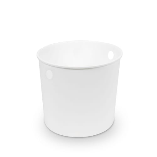Nassau Wastebasket Medio Liner, 6.5 Cuartos, Blanco